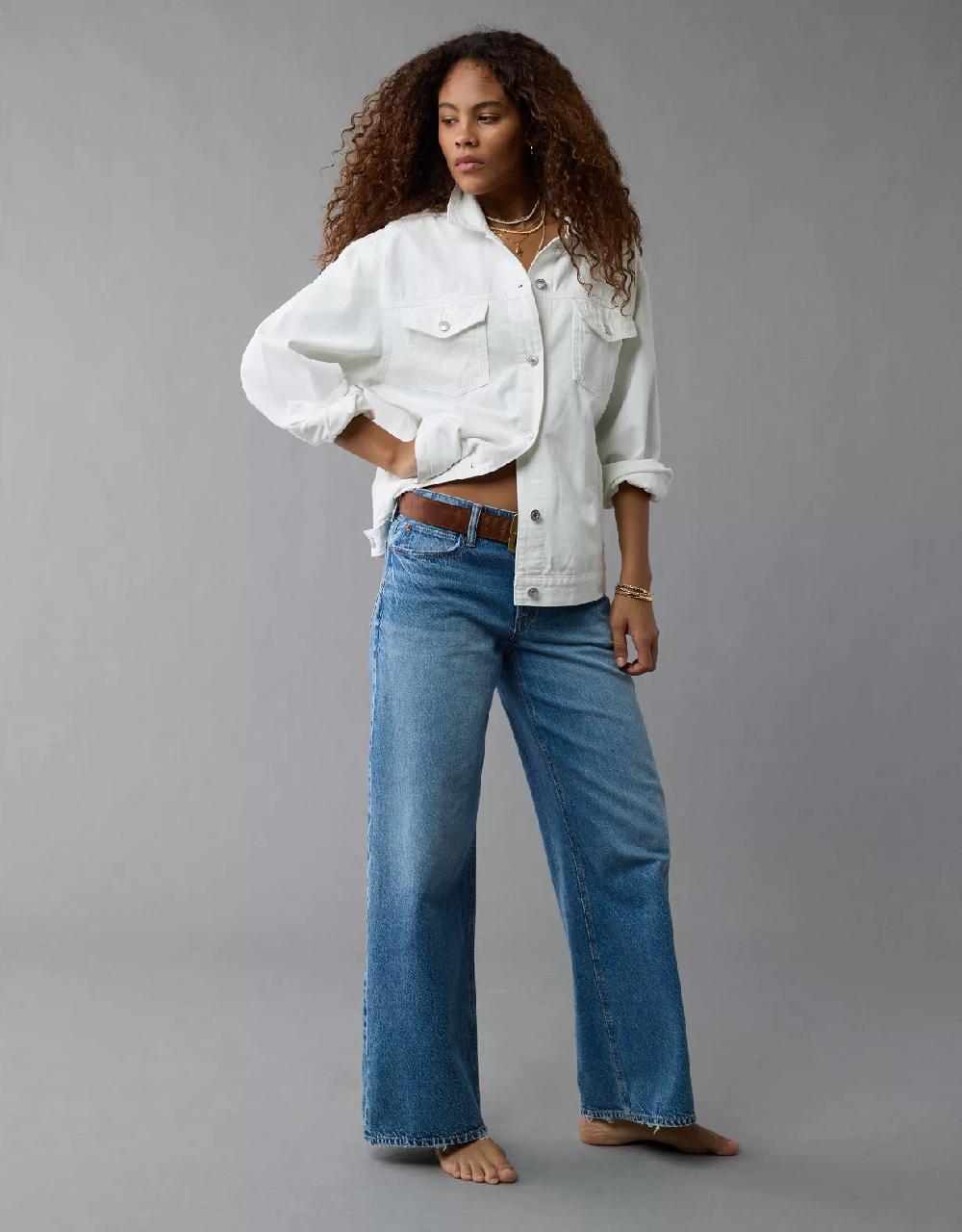 aeo AE Oversized Boyfriend Denim Jacket