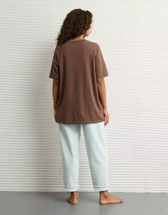 Aeo AE Oversized Halloween Graphic T-Shirt