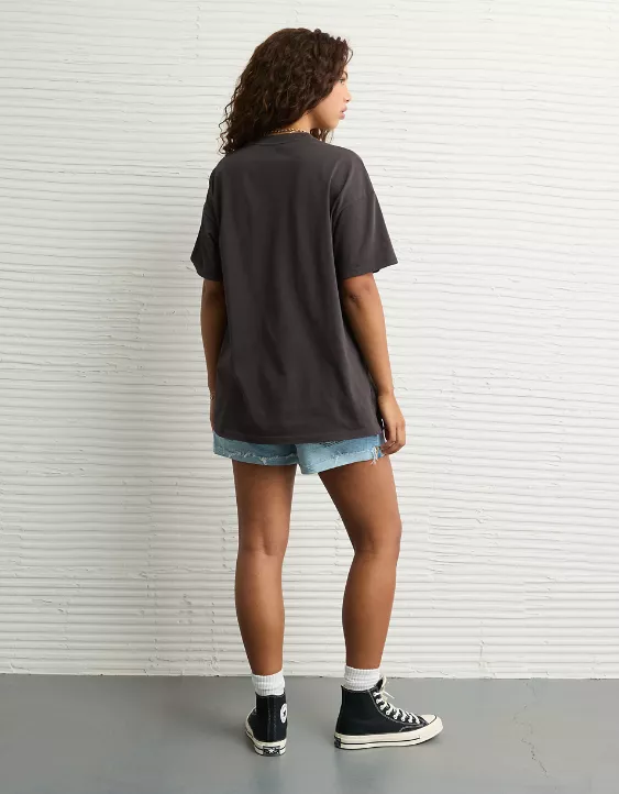 Aeo AE Oversized Halloween Graphic T-Shirt