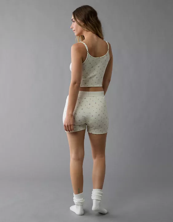 Aeo AE Pointelle Boy Short PJ Set