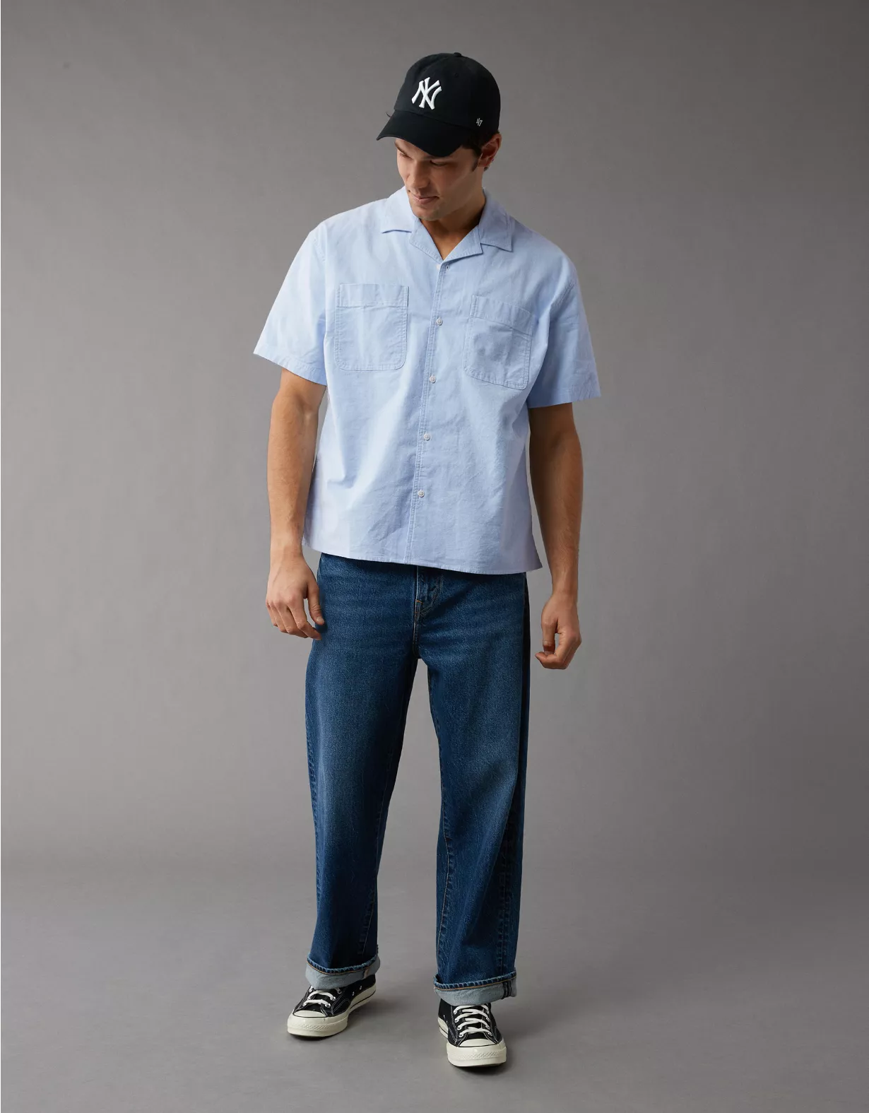 aeo AE Poolside Button-Up Shirt