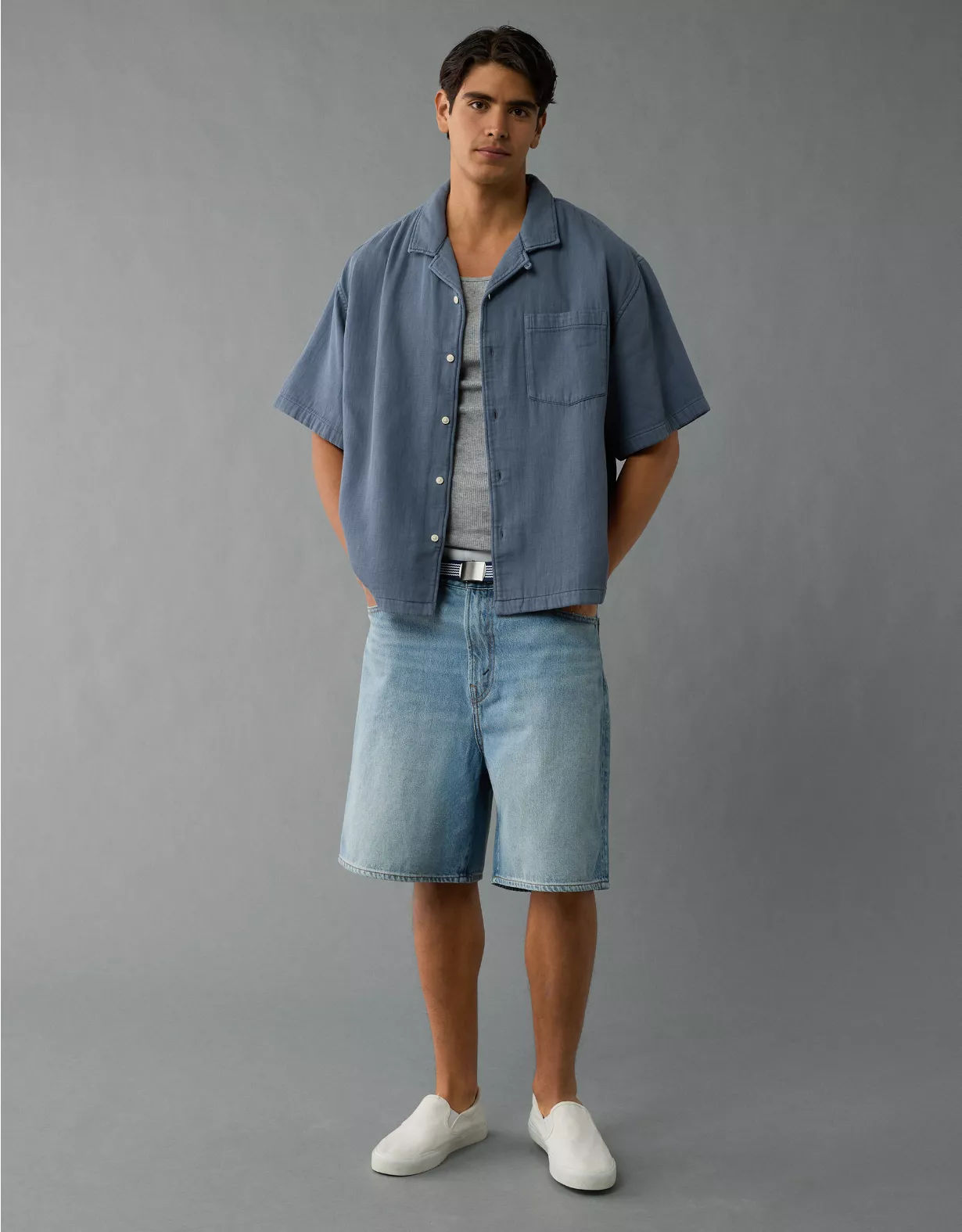 aeo AE Poolside Button-Up Shirt
