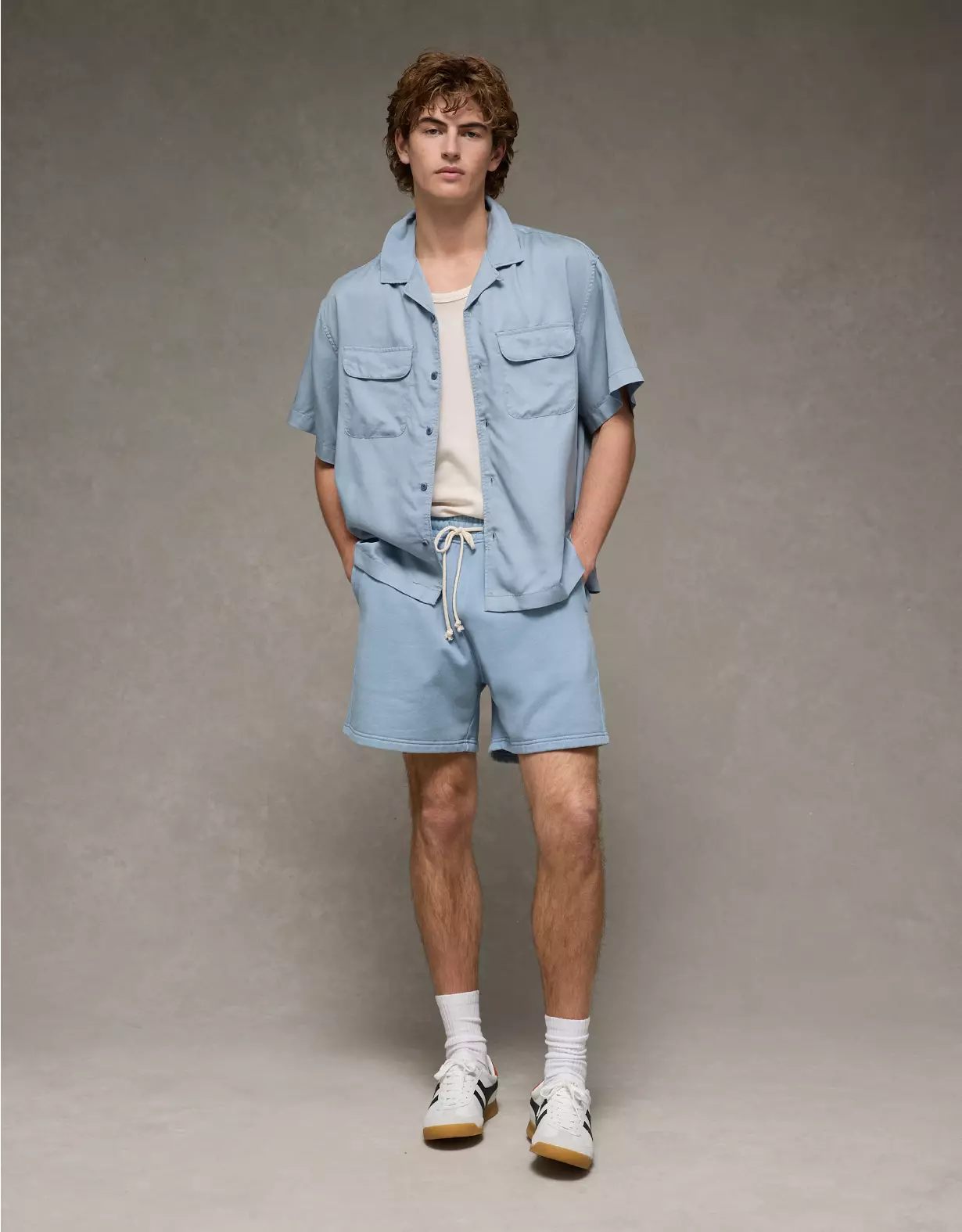 aeo AE Poolside Button-Up Shirt