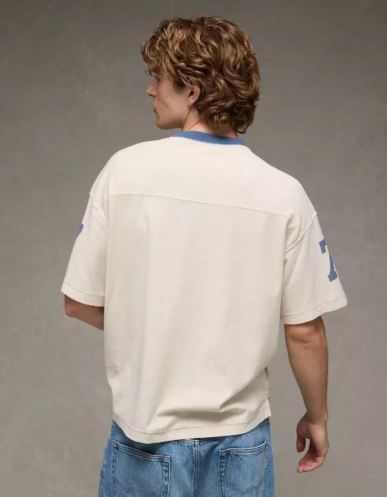 Aeo AE Pride Boxy Graphic Football T-Shirt