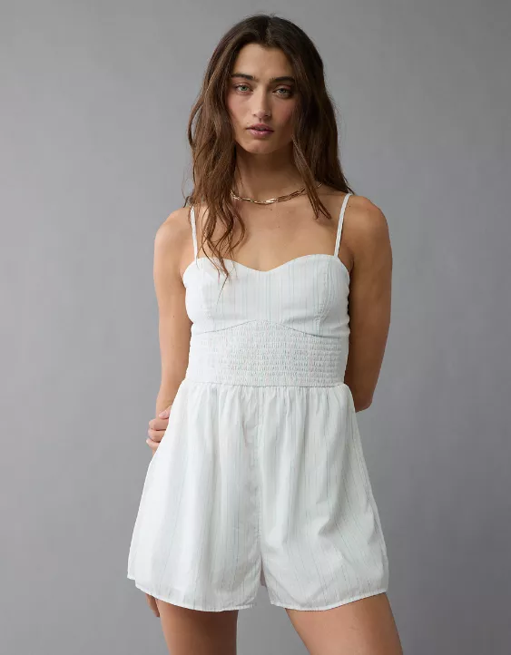 Aeo AE Pride Corset Striped Romper