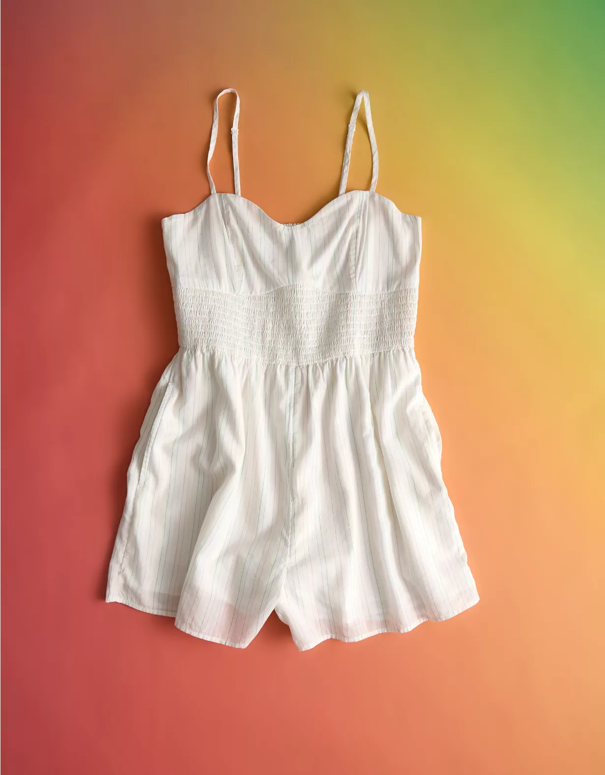 aeo AE Pride Corset Striped Romper