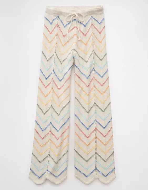 Aeo AE Pride High-Waisted Crochet Pant