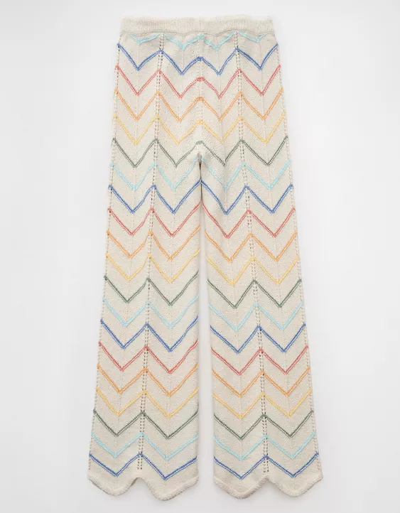 Aeo AE Pride High-Waisted Crochet Pant