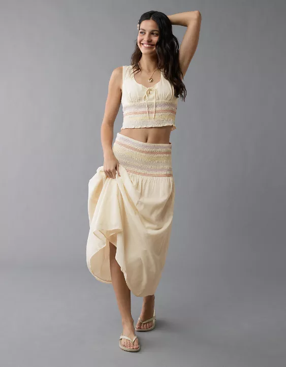 Aeo AE Pride High-Waisted Midi Skirt