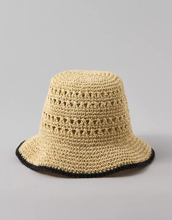 Aeo AE Raffia Bucket Hat
