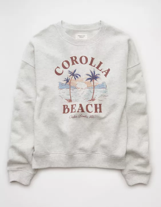 Aeo AE Relaxed Fit Destination Graphic Sweatshirt