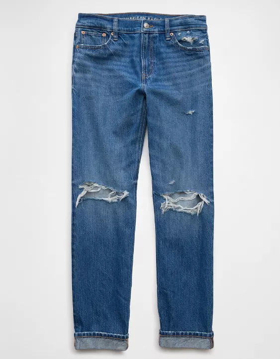 Aeo AE Ripped Low-Rise Ex-Boyfriend Jean