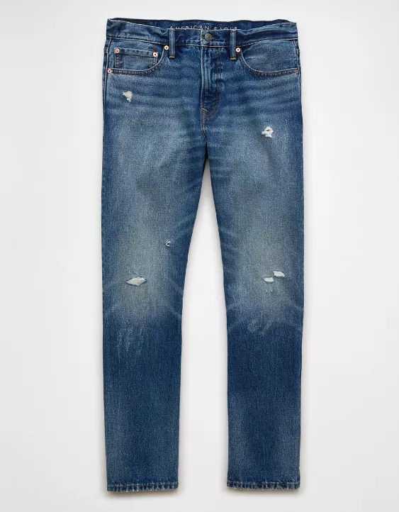 Aeo AE Ripped Original Straight Jean
