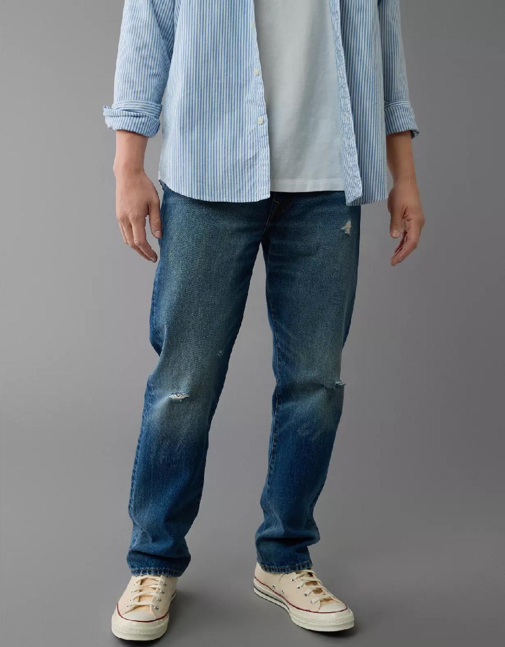 aeo AE Ripped Original Straight Jean