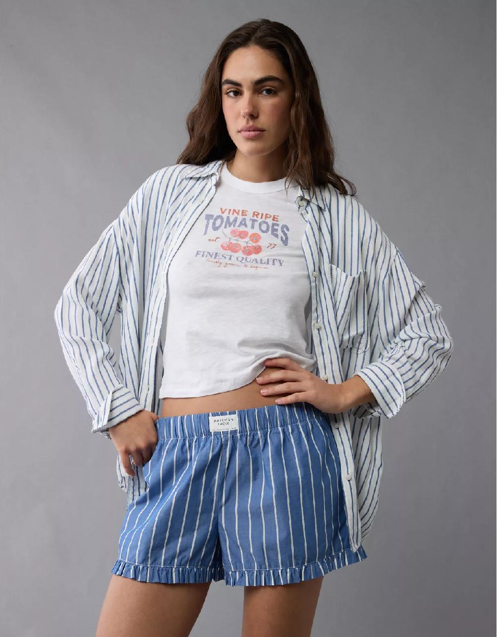 aeo AE Ruffle Boxer Sleep Short