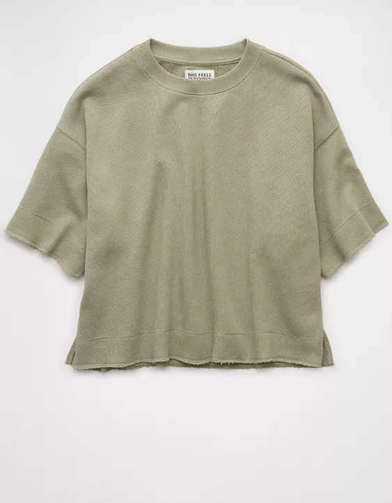 Aeo AE Saltwash Short-Sleeve Sweatshirt