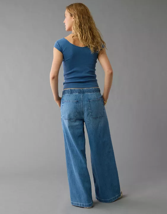 Aeo AE Saltwash V-Neck Baby Tee