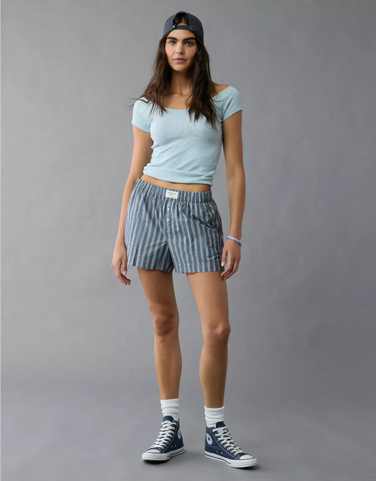 aeo AE Saltwash V-Neck Baby Tee