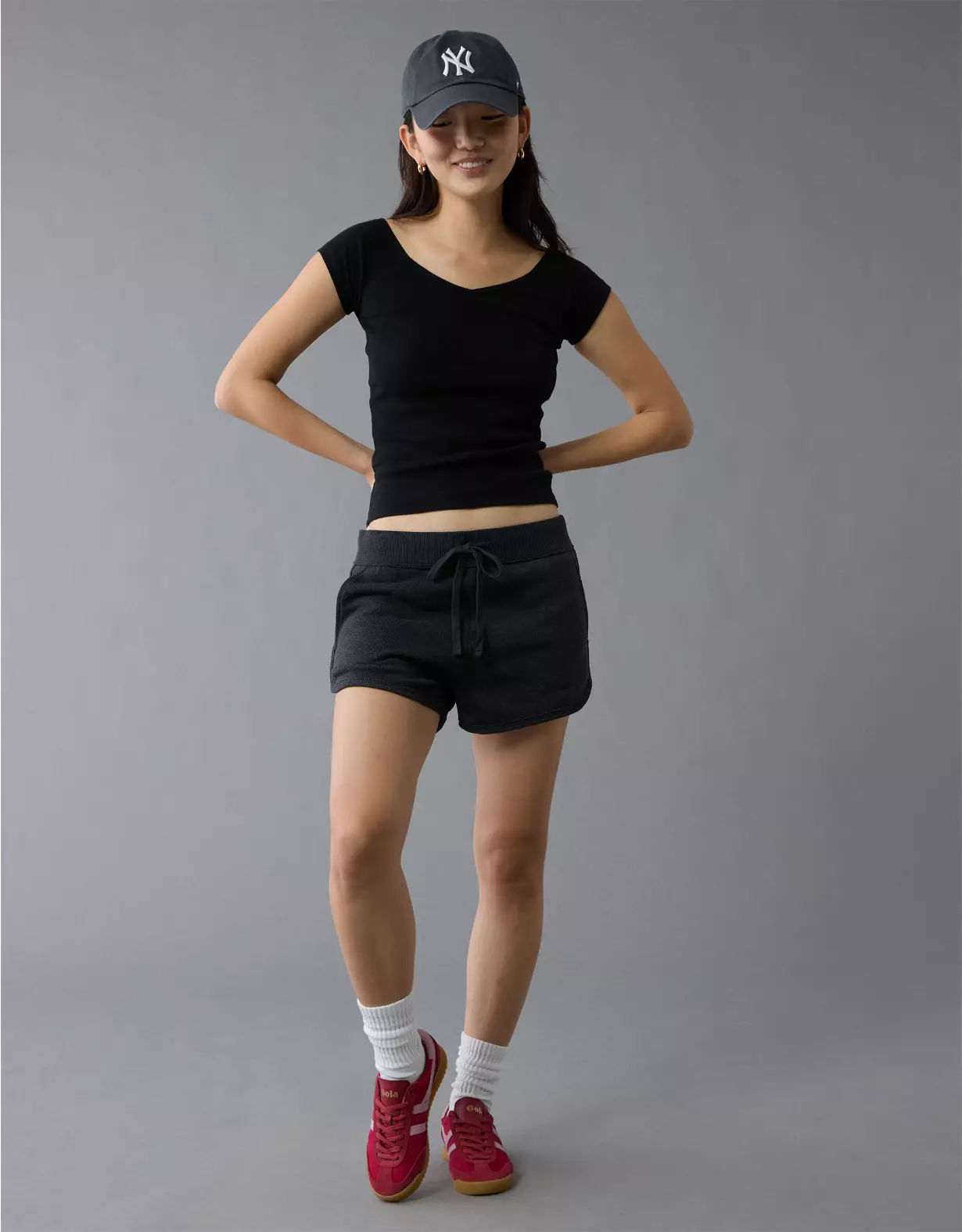 aeo AE Saltwash V-Neck Baby Tee