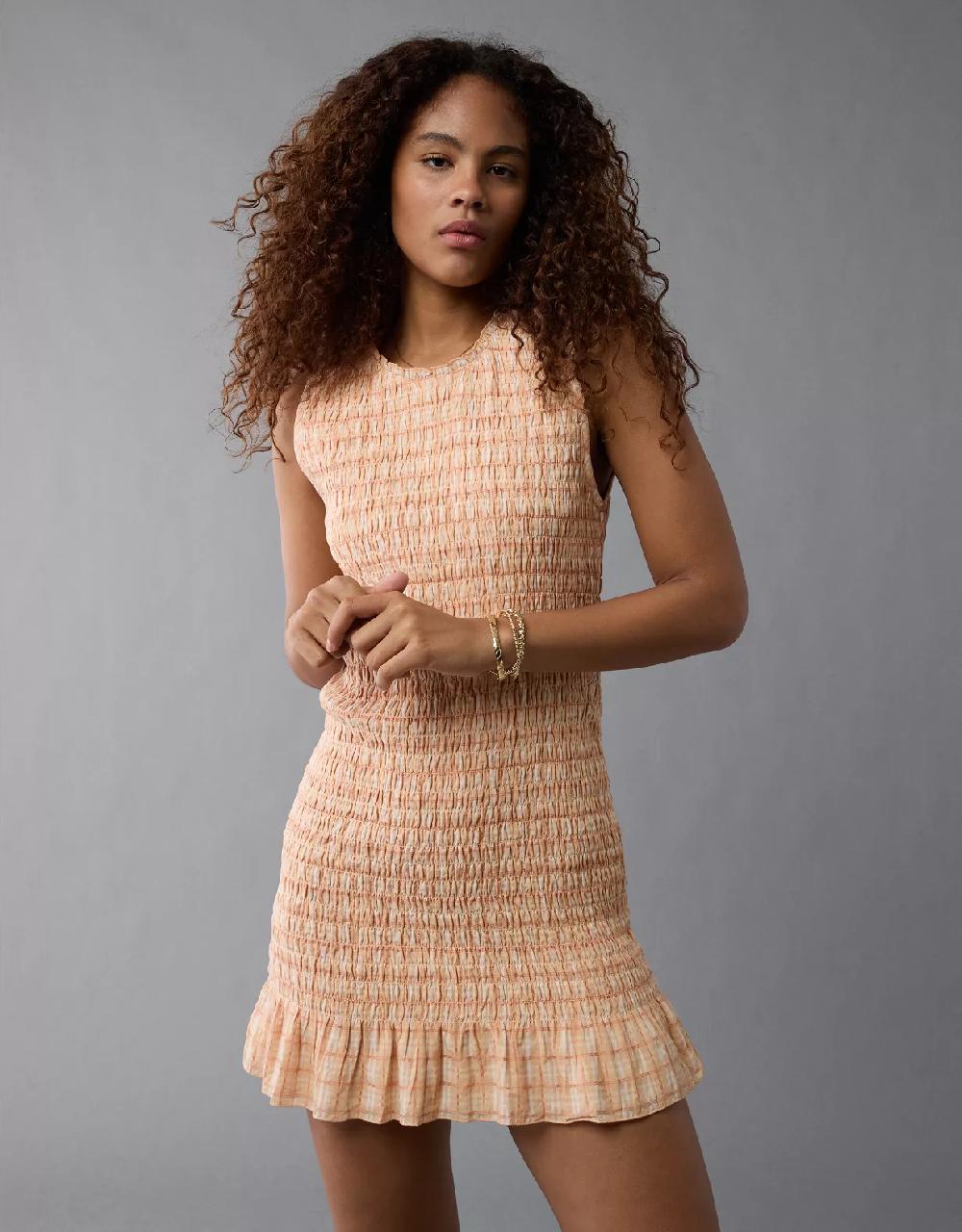 aeo AE Smocked Bodycon Mini Dress