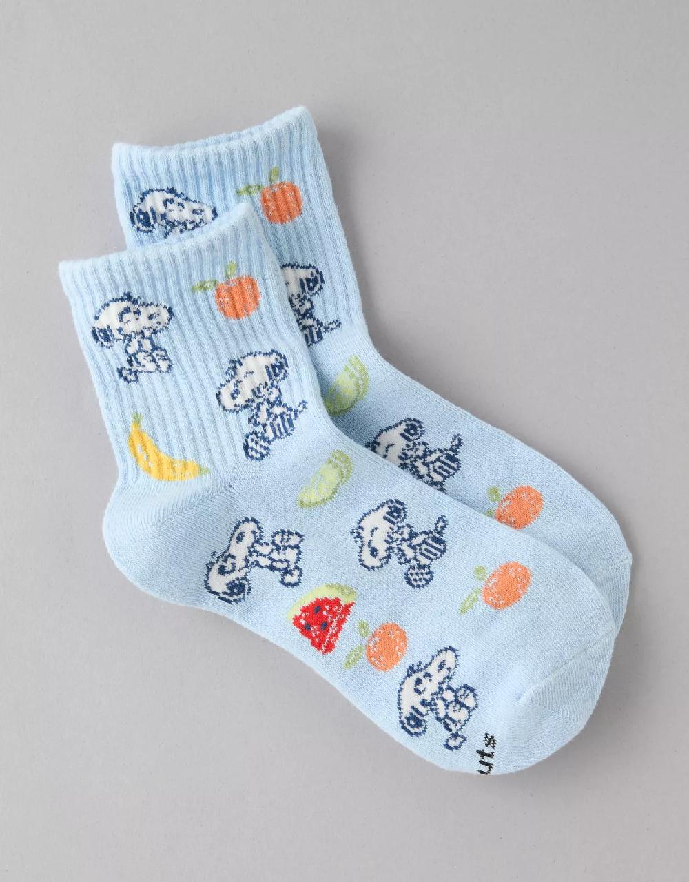 Aeo AE Snoopy Fruit Boyfriend Socks