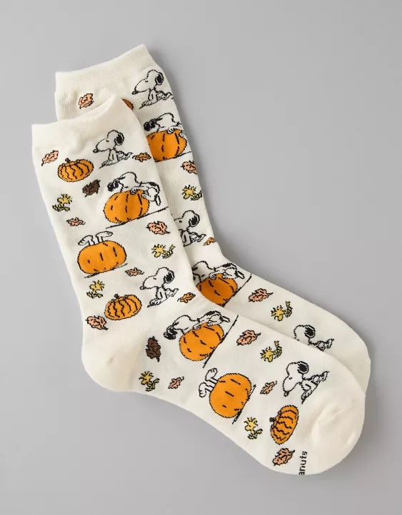 Aeo AE Snoopy Halloween Crew Socks