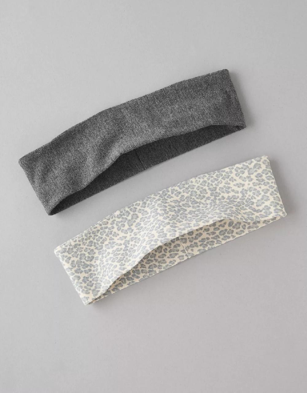 aeo AE Snow Leopard Headbands 2-Pack