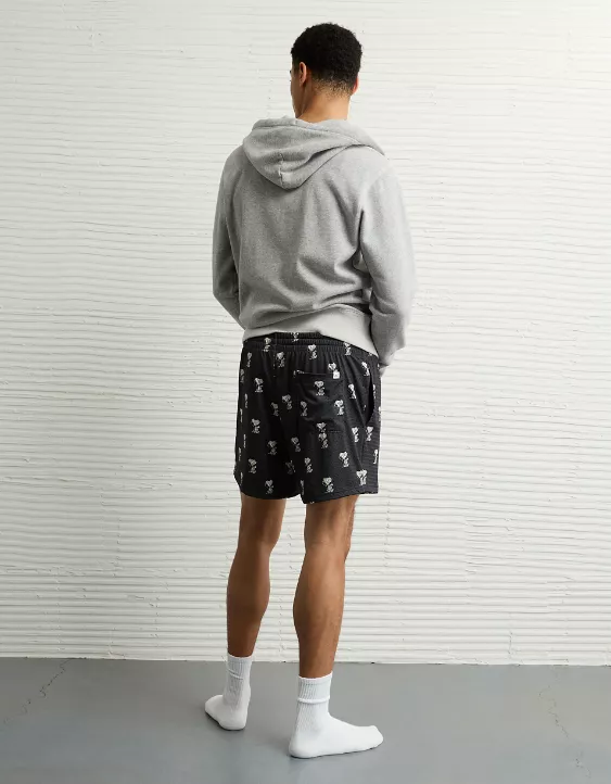 Aeo AE Sofa Surfin' 6" Snoopy Mesh Lounge Short