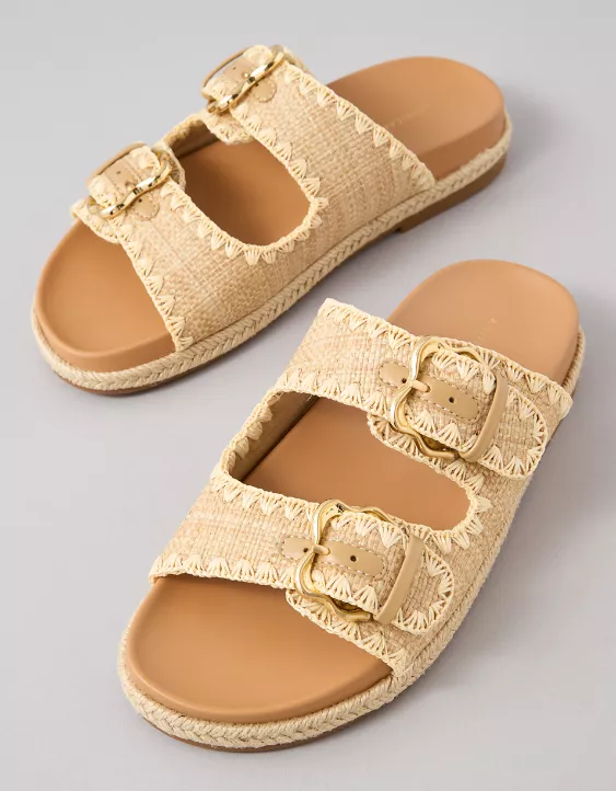Aeo AE Stitched Slide Sandal