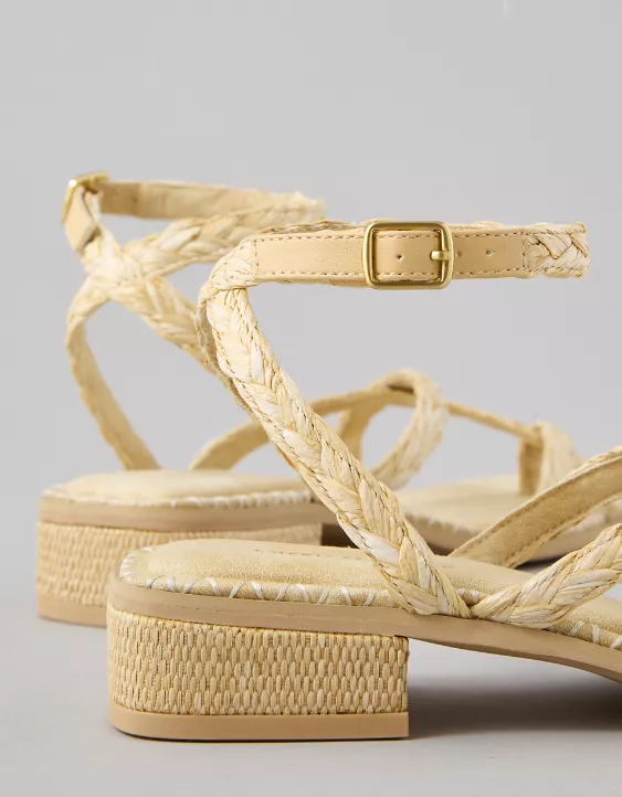 Aeo AE Strappy Raffia Sandal