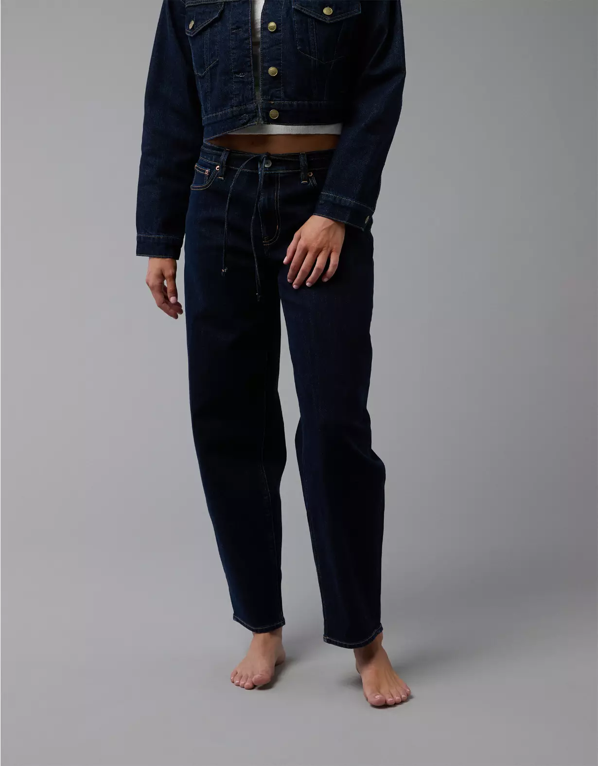 aeo AE Stretch Barrel Jean