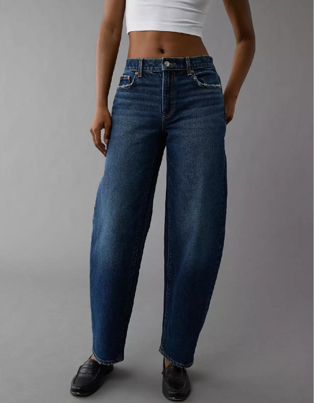 aeo AE Stretch Barrel Jean
