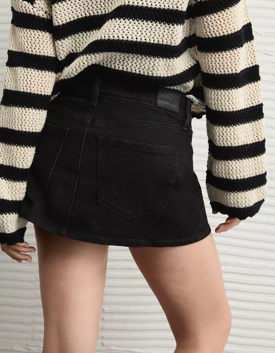 Aeo AE Stretch Denim Micro Perfect Skort