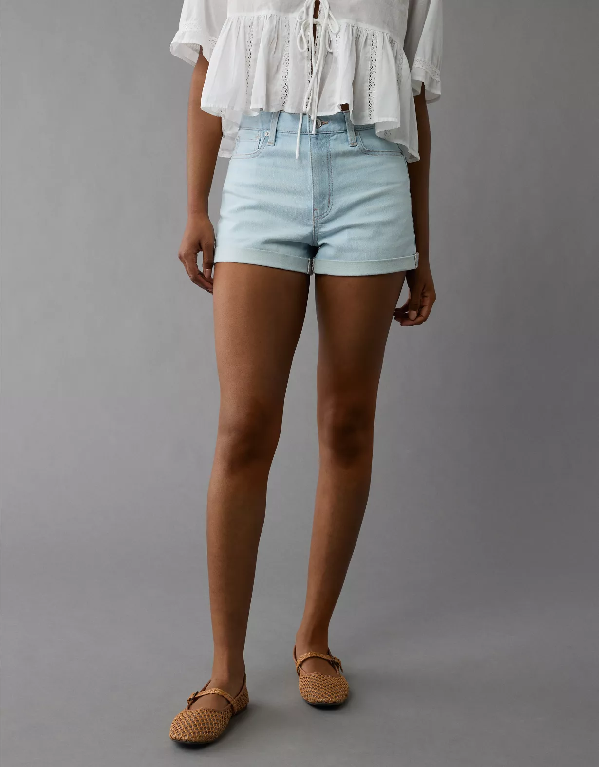 aeo AE Stretch Denim Mom Short