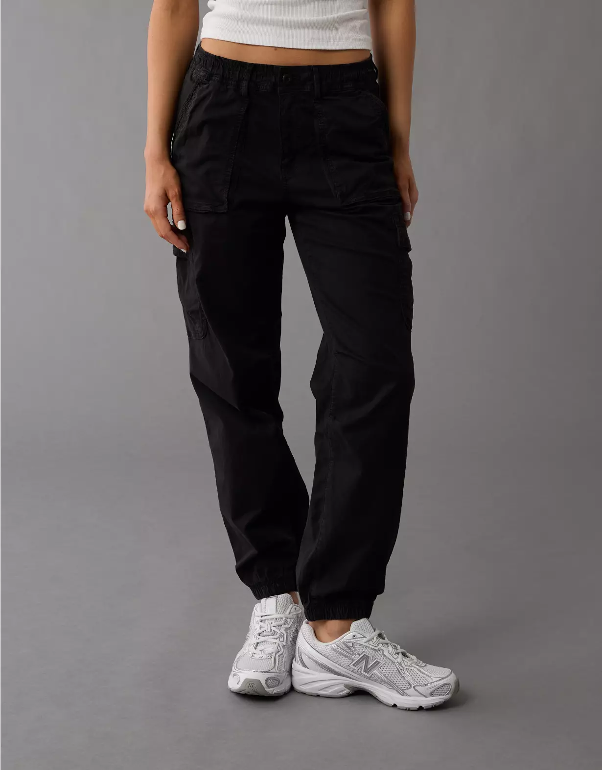 aeo AE Stretch High-Waisted Baggy Cargo Jogger