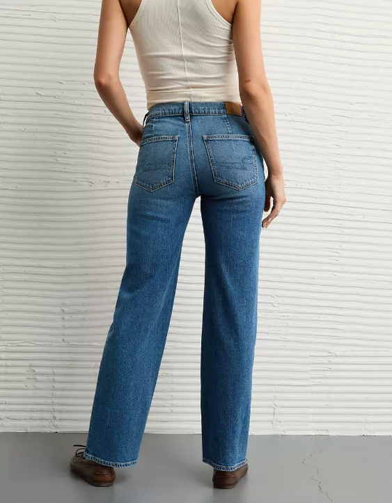 Aeo AE Stretch High-Waisted Stovepipe Jean
