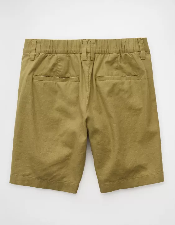 Aeo AE Stretch Linen-Blend 8" Trouser Short