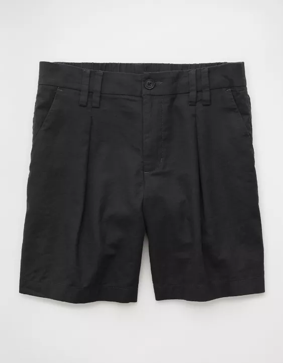 Aeo AE Stretch Linen-Blend 8" Trouser Short