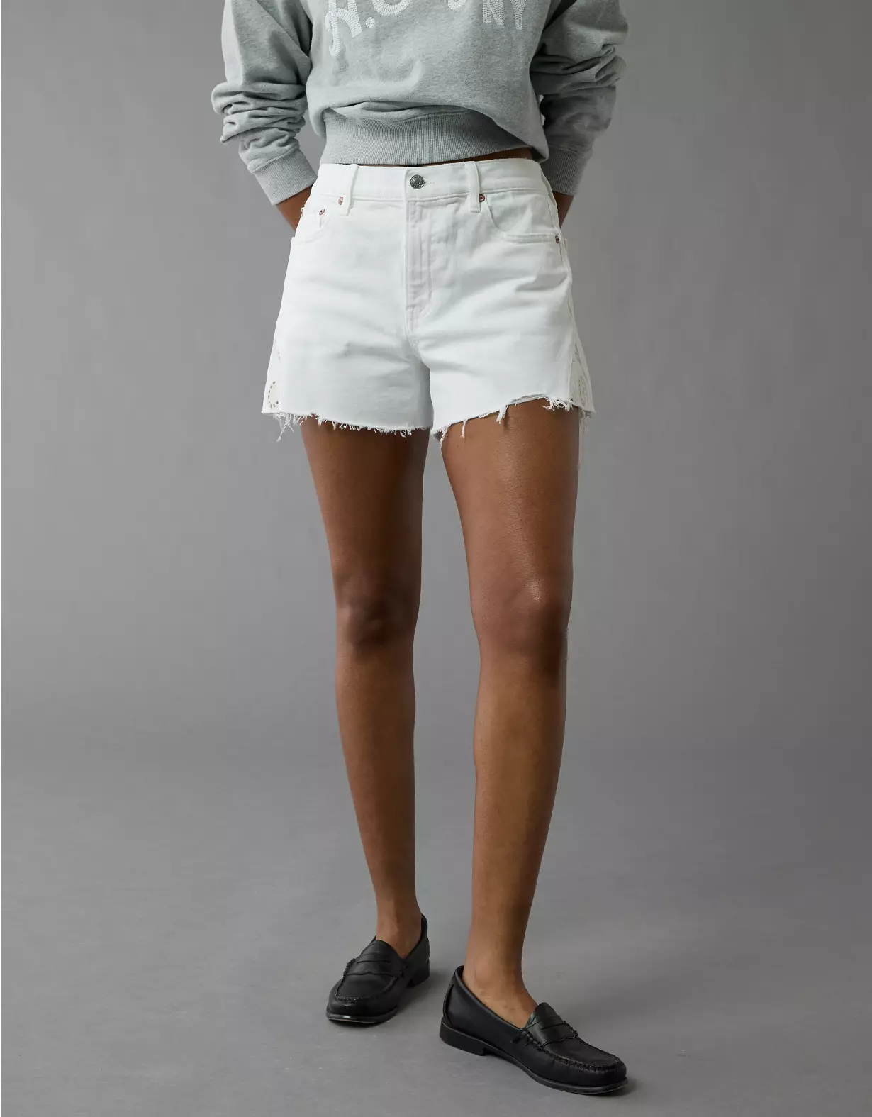 aeo AE Stretch Low-Rise Ex-Boyfriend Denim Short