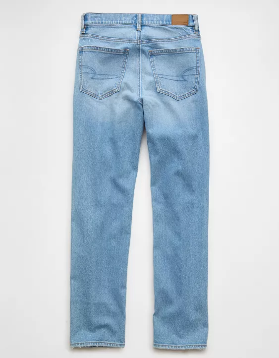 Aeo AE Stretch Super High-Waisted Straight Jean