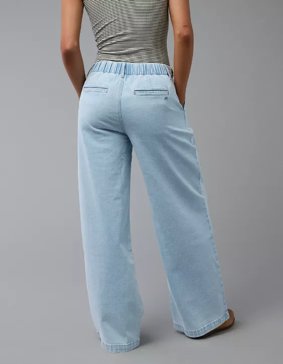 Aeo AE Strigid High-Waisted Wide-Leg Trouser Jean