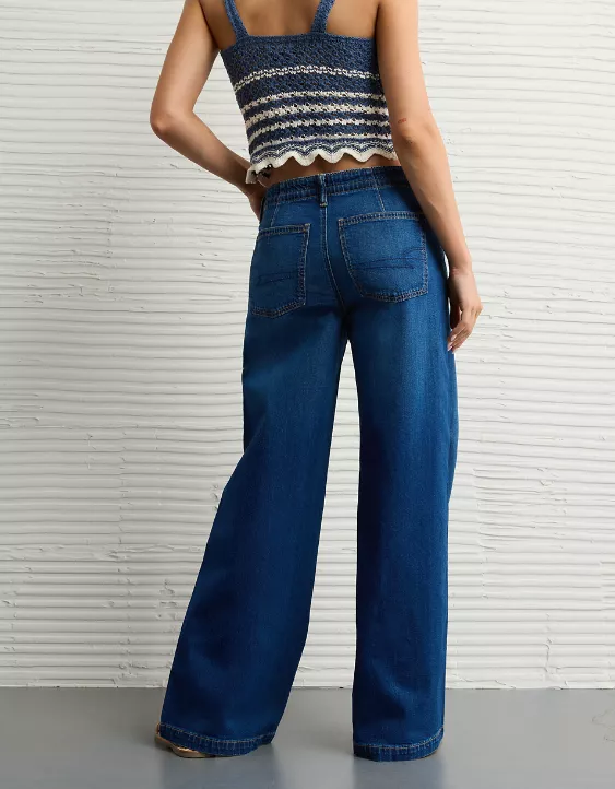 Aeo AE Strigid Low-Rise Ultra Wide-Leg Jean