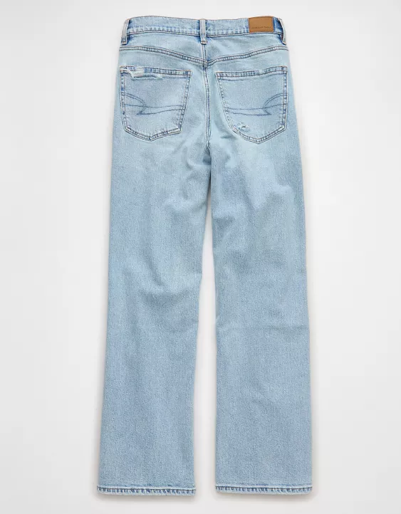 Aeo AE Strigid Ripped High-Waisted Stovepipe Jean