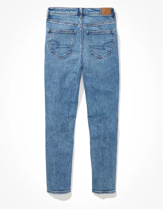Aeo AE Strigid Ripped Mom Jean