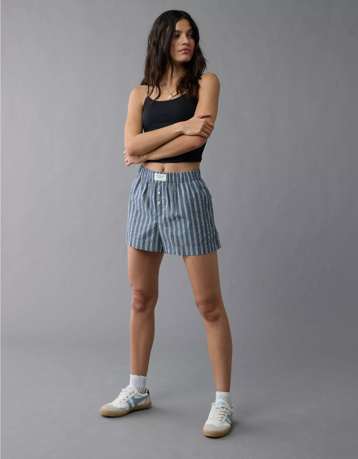 aeo AE Striped Boxer Sleep Short