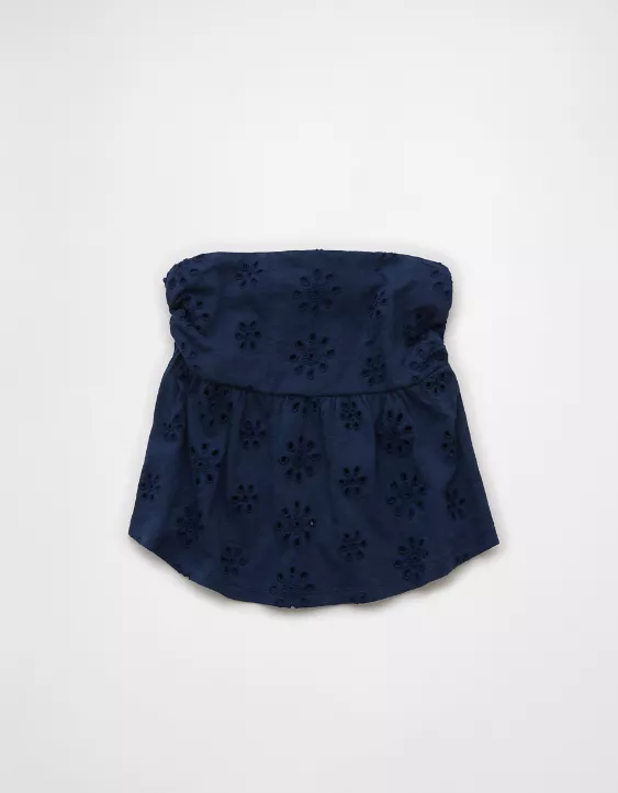 Aeo AE Sunchaser Knit Babydoll Tube Top