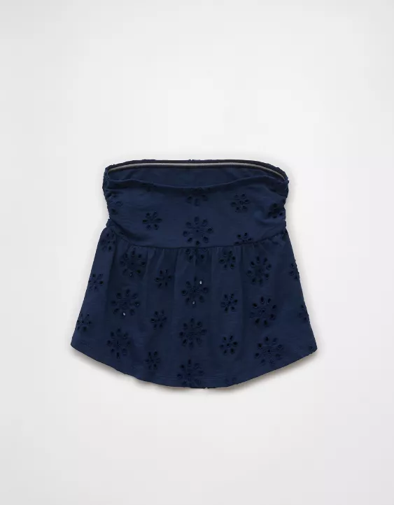 Aeo AE Sunchaser Knit Babydoll Tube Top