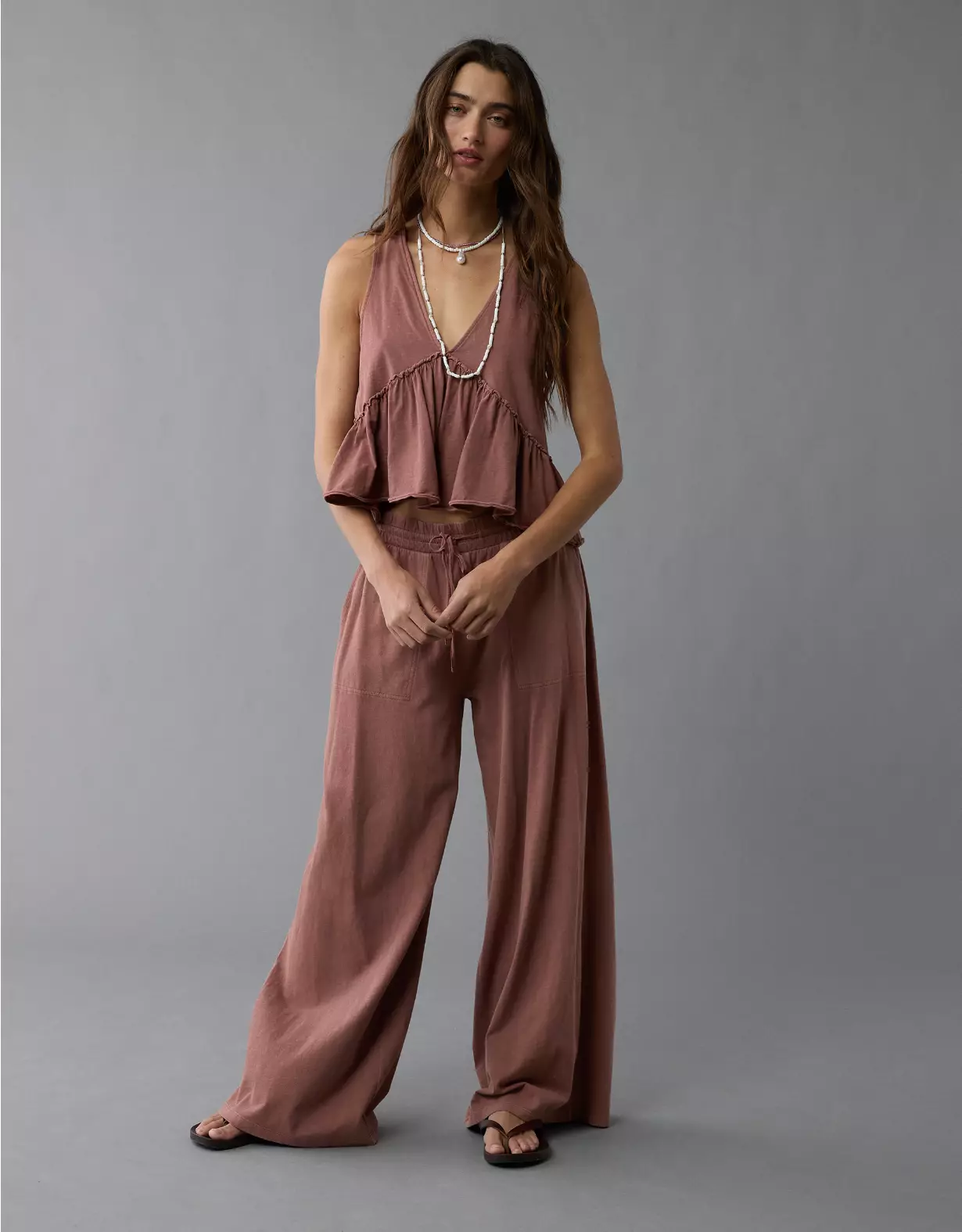 aeo AE Sunchaser Knit High-Waisted Pant