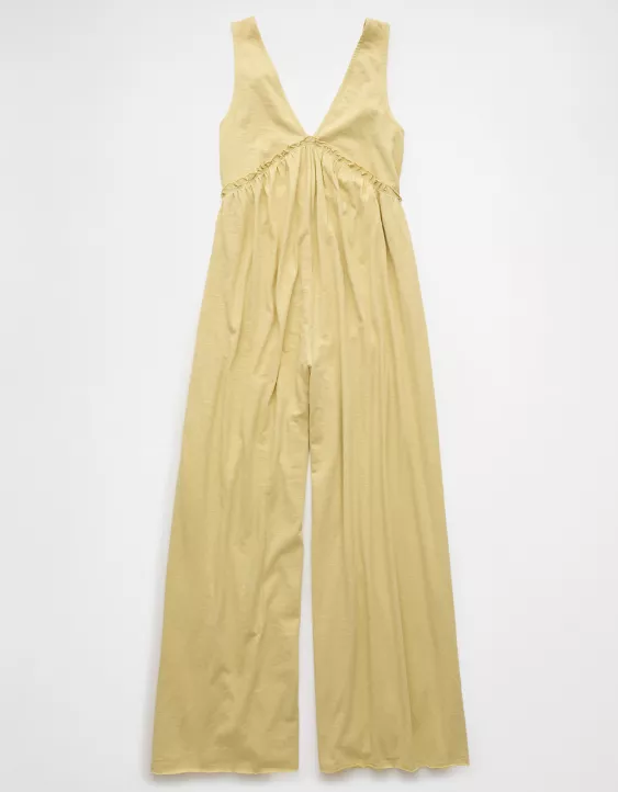 Aeo AE Sunchaser Knit V-Neck Jumpsuit