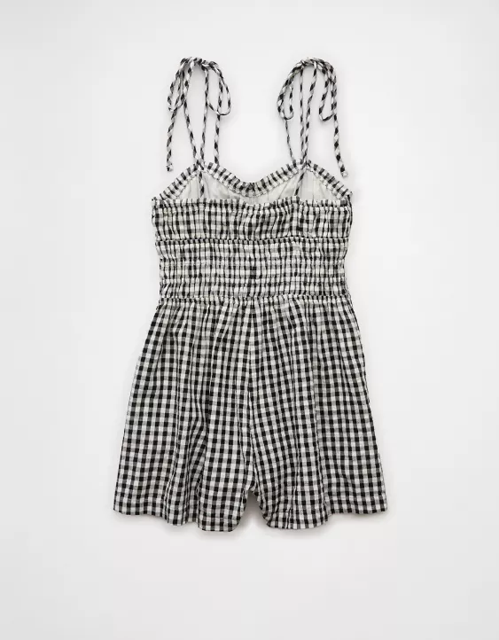 Aeo AE Sweetheart Bow Romper